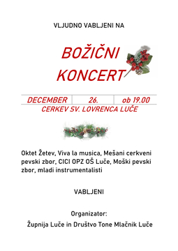 Božični-koncert-Luče-2025_plakat